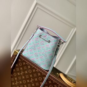 LV Модель M46173 с тиснением, синий NeoNoé BB сумка-бакет Изготов