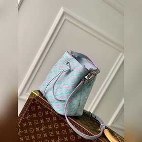 LV Модель M46173 с тиснением, синий NeoNoé BB сумка-бакет Изготов