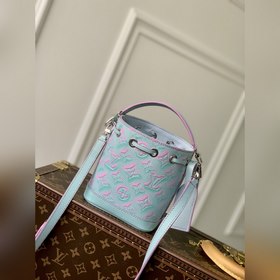 LV Модель M81626 с тиснением, синий  Сумка Nano Noé Из капсульно
