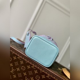 LV Модель M81626 с тиснением, синий  Сумка Nano Noé Из капсульно