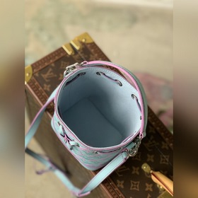 LV Модель M81626 с тиснением, синий  Сумка Nano Noé Из капсульно