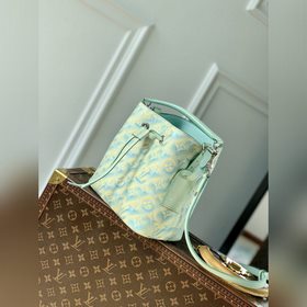 LV Модель M46269 с тиснением зеленого цвета NeoNoé BB сумка-бакет