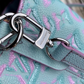 LV Модель M46173 с тиснением, синий NeoNoé BB сумка-бакет Изготов
