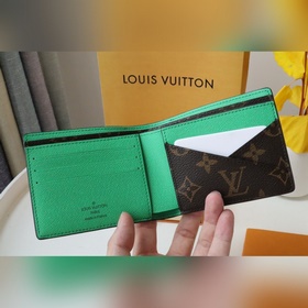 LV модель M81537 короткий кожаный кошелек Мужской короткий кошеле