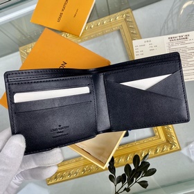 LV Модель： M62901 Черный короткий кошелек   MULTIPLE Кошелек Э