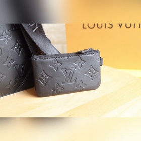 LV Модель 69827 Duo Почтовая сумка На коже Monogram Shadow выбит 