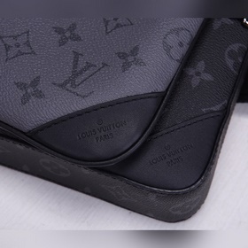 Сумка LV Trio Изготовлена из ткани Monogram Eclipse и Monogram Ec