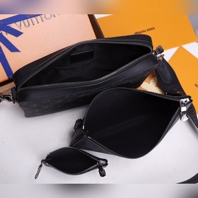 Сумка LV Trio Изготовлена из ткани Monogram Eclipse и Monogram Ec