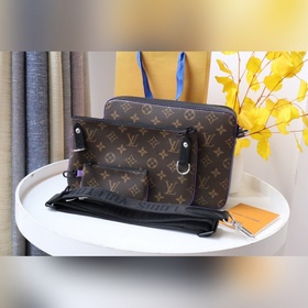 LV Модель M69443 Старый фиолетовый Мужская серия из трех предмет