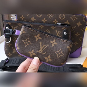 LV Модель M69443 Старый фиолетовый Мужская серия из трех предмет