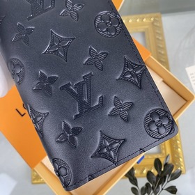LV Модель： M62900 Черный с тиснением  BRAZZA Кошелек Элегантны