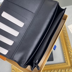 LV Модель： M62900 Черный с тиснением  BRAZZA Кошелек Элегантны