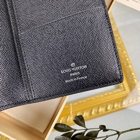 LV серия Brazza серым цветочным узором, длинный кошелек, модель： 