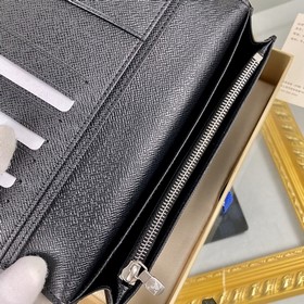 LV серия Brazza серым цветочным узором, длинный кошелек, модель： 
