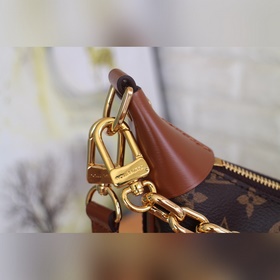 LV Модель： 46311 Полностью металлическая фурнитура Сумка Croissan