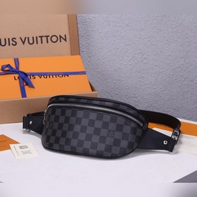 LV Campus поясная сумка Компактная форма из ткани с покрытием Dam