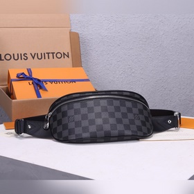 LV Campus поясная сумка Компактная форма из ткани с покрытием Dam