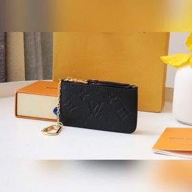 LV ключ, модель M80879, черный Этот брелок для ключей из кожи Mo