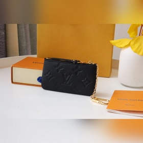 LV ключ, модель M80879, черный Этот брелок для ключей из кожи Mo