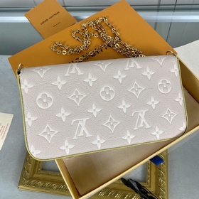 LV Модель M81359 Эта сумка Pochette Félicie с цепочкой из капсул