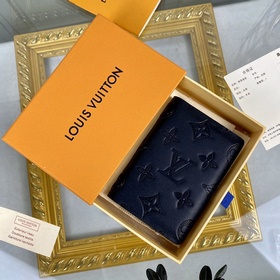 LV Модель M62899 Черный кожаный кошелек Кожаный кошелек Louis Vu