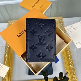 LV Модель M62899 Черный кожаный кошелек Кожаный кошелек Louis Vu