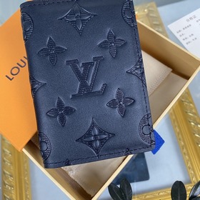 LV Модель M62899 Черный кожаный кошелек Кожаный кошелек Louis Vu