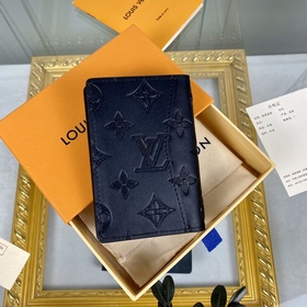 LV Модель M62899 Черный кожаный кошелек Кожаный кошелек Louis Vu