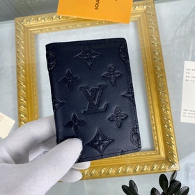 LV Модель M62899 Черный кожаный кошелек Кожаный кошелек Louis Vu
