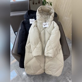 Новейшая модель от max, 90% гусиный пух, ромбовидный узор, с капю