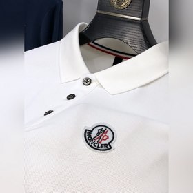 【Moncler Монкл】 Мужская рубашка-поло из хлопка с длинными рукавам