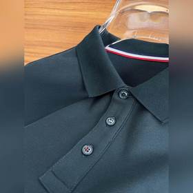 MONCLER Монклор новейшая осенняя мужская футболка с воротником из