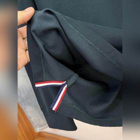 MONCLER Монклор новейшая осенняя мужская футболка с воротником из