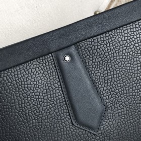 Мужская сумка-клатч Montblanc из импортной кожи с узором (итальян