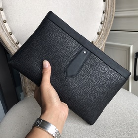 Мужская сумка-клатч Montblanc из импортной кожи с узором (итальян