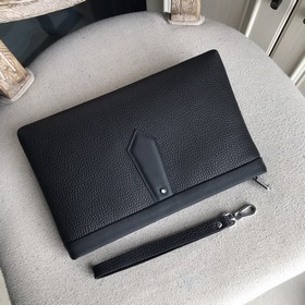 Мужская сумка-клатч Montblanc из импортной кожи с узором (итальян