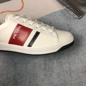 PRADA Повседневная обувь 38—43 Белая кожа/Красная
