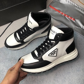 PRADA Высокие ботинки 38—43 Белый/Черный
