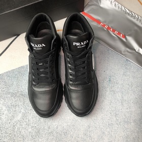 PRADA Высокие ботинки 38—43 Черный кожа