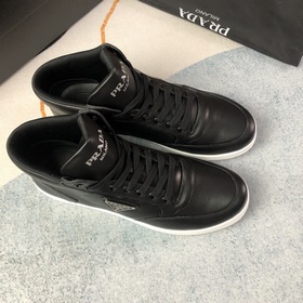PRADA Полуботинки 38—-43  Черный кожа