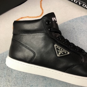 PRADA Полуботинки 38—-43  Черный кожа