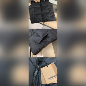 BURBERRY Пуховая жилетка Индивидуальные металлические аксессуары