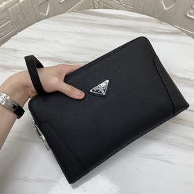 Новая мужская сумка PRADA из импортной кожи с четкой текстурой и 