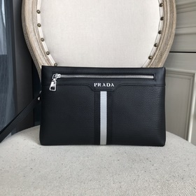Мужская сумка Prada из импортной кожи с узором (импортная кожа те