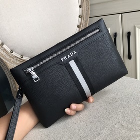 Мужская сумка Prada из импортной кожи с узором (импортная кожа те