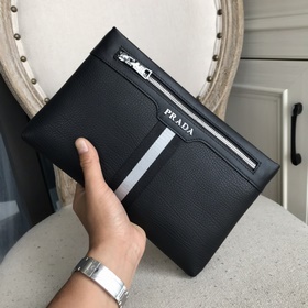 Мужская сумка Prada из импортной кожи с узором (импортная кожа те