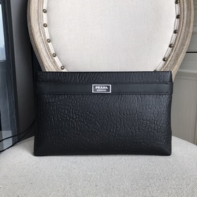 Мужская сумка Prada из импортной кожи с узором (импортная кожа те