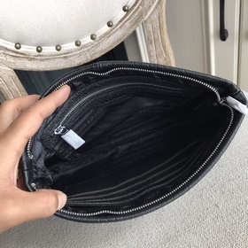 Мужская сумка Prada из импортной кожи с узором (импортная кожа те