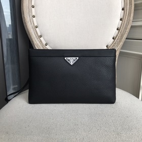 Мужская сумка Prada из импортной кожи с узором (импортная кожа те