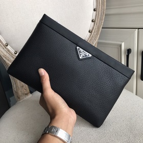 Мужская сумка Prada из импортной кожи с узором (импортная кожа те